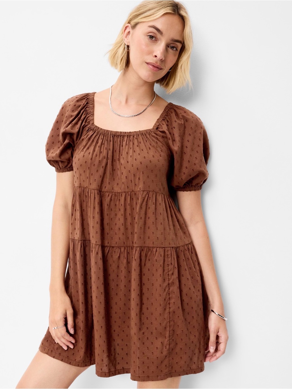 NWT Old Navy Puff-Sleeve Swing Mini Dress